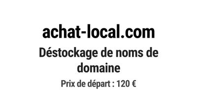 Nom de domaine achat-local.com.