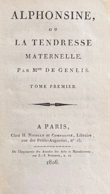 an old book with a black and white title on it