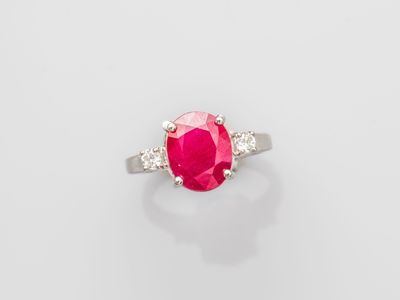 a ruby and diamond ring