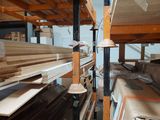 a lot of shelves that have different types of wood on them