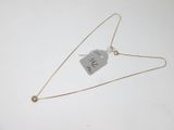 gros plan d'un collier auquel est attachée une étiquette