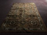 a large rug on the floor in a room