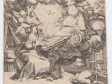 un dessin en noir et blanc représentant une femme assise devant une table