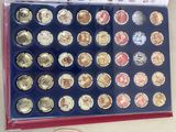a picture of a display case with a lot of coins
