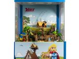 un Playmobil avec un homme et un cheval dedans