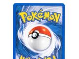 a close up of a pokemon card on a white background