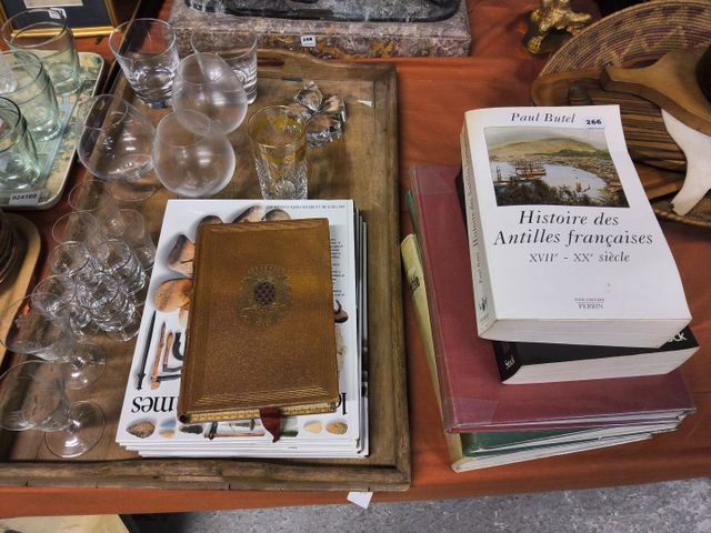 Lot de 5 livres dont 2 romans et 3 livres sur l'automobile. Lot v...