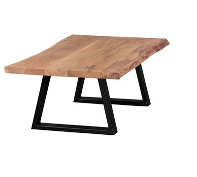 Table basse FLYNN en bois d'acacia massif et pieds métal, di…