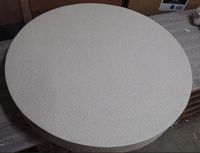 Table basse ronde MACAO en marbre composite blanc , dimensio… (photo 3)