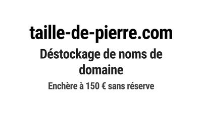 Nom de domaine taille-de-pierre.