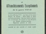 an old book with a black and white image of a clock