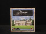 a picture of a picture of a card game with a castle in the background
