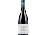 a bottle of red wine on a white background