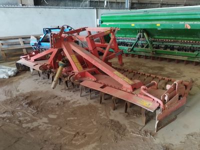 a picture of a farm machinery in a building