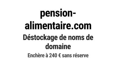 Nom de domaine pension-alimentaire.