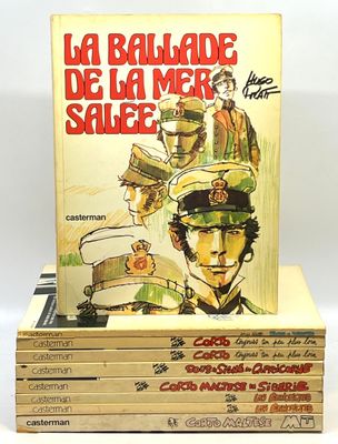 CORTO MALTESE - Pratt. Ensemble de 9 albums brochés.