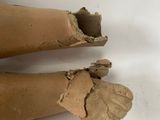 two pieces of paper that have been torn apart