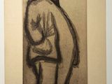 une image représentant le dessin d'un homme portant un chapeau et une veste