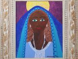 a painting of a woman with a crown on her head
