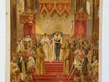 painting of the coronation of king george v and queen victoria