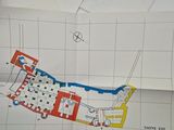 a map of a building on a piece of paper