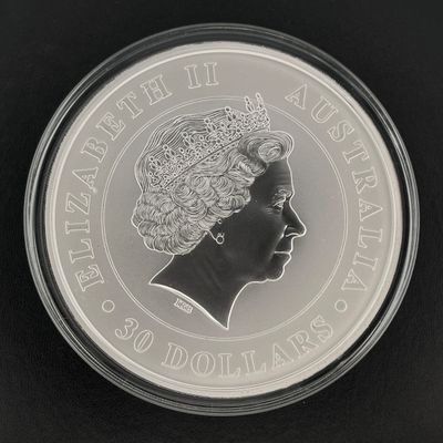 une image représentant une pièce d'argent à l'effigie de la reine Élisabeth