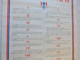 a poster on the wall that says principles of the communat