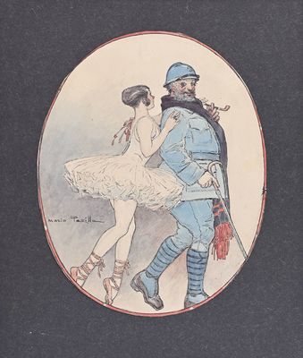 une photo représentant un homme et une femme en train de danser