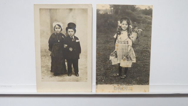 Types creusois : Lot de 2cpa, dont 1carte-photo rare d’un couple ...