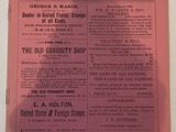 an old newspaper advertises the philadelphia magazine on the wall