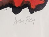 an image of a drawing of a red shoe on a white surface