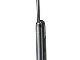 a black and silver vacuum cleaner on a white background