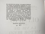 an open book with a black and white picture on it