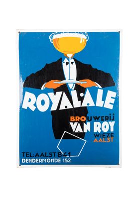 une image d'une affiche faisant la promotion d'une bière « Royal Ale »