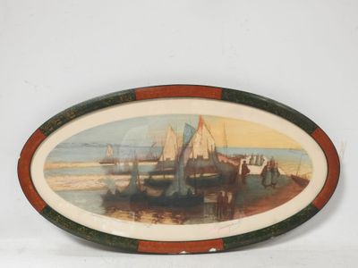 une photo d'une photo d'un bateau sur l'eau