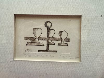 une image représentant un dessin de ciseaux sur une balance