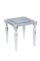 Suite de deux tables dites bouts de canapé en verre et plexi… (photo 2)