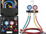 quelques manomètres et flexibles dans un coffret