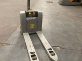 a picture of a forklift in a warehouse