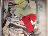 a box full of assorted items sitting on a table