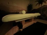 an image of a massage table with a towel on it