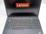 the lenovo laptop is open and ready to be used