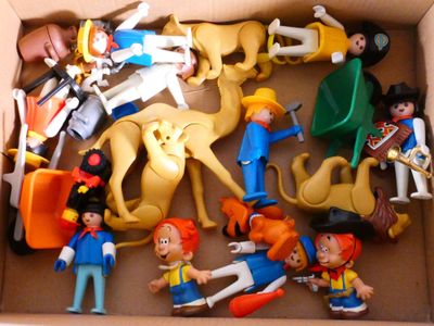 Playmobil et Schleich divers. Circa 1970/1980.