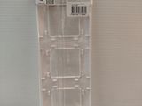 a plastic display case that has a lot of small items in it