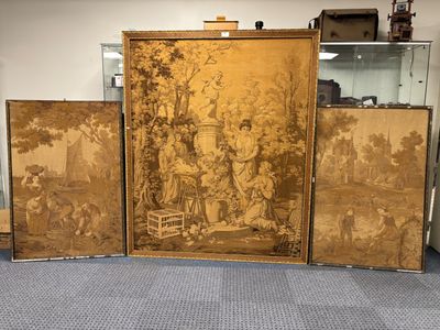 PANNEAU et paire de PANNEAUX de tapisserie mécanique dans le…