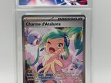 a close up of a card in a clear plastic holder