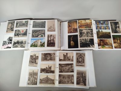 beaucoup d'images sur les pages d'un livre