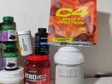 many different types of protein on the counter