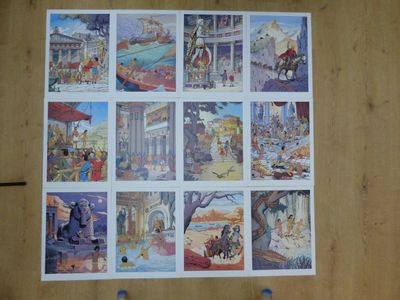 une photo montrant plusieurs photos accrochées à un mur