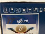 a box with a label on it sitting on a table